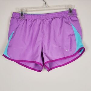 Nike Purple & Turquoise Running Shorts